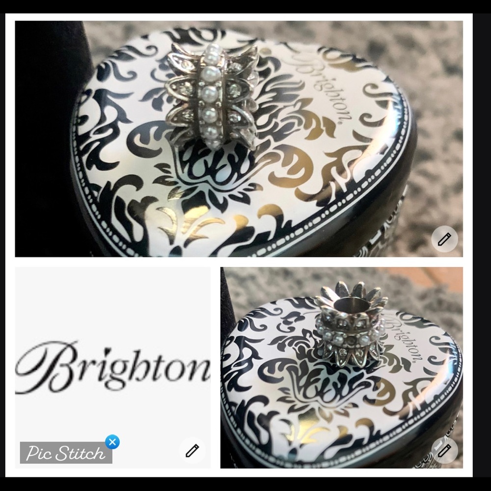 Brighton pearl charm w one missing pearl nwot
